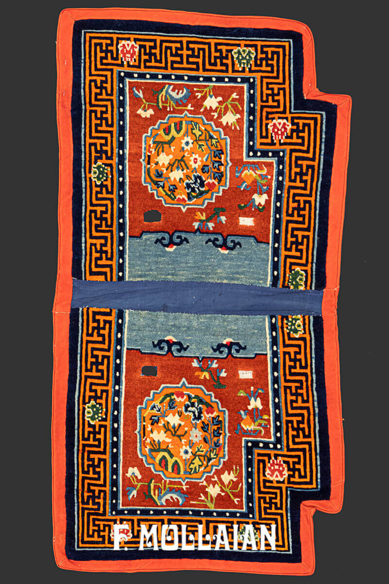 Antique Saddle Horse Cover Tibetan Decorative Rug n°:359076
